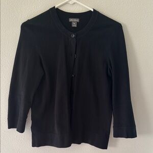 Eddie Bauer Women's Black Knit Cardigan